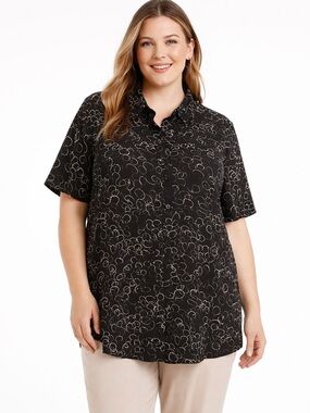 Adriana Papell Women's 2X Blouse